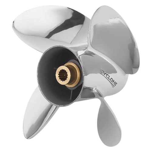BRP Johnson Evinrude E-Tec Cyclone TBX 4 Blade Propeller 14" x 21