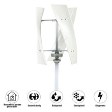 AISINILALAO Wind Power Generator,6000W 12V 24V 48V Vertical Wind Turbine 3 Blade with Charger Controller Low Speed Low Noise for Wind Power, Solar Energy, and Batteries,48v