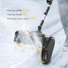 Handheld Electric Snow Shovel with Battery and Charger, Efficient Snow Removal, Retractable Snow Thrower for Driveway Winter Snow Removal(One Battery)