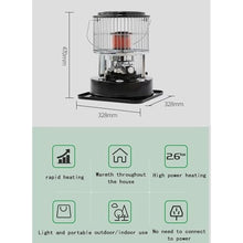 Outdoor Kerosene Heater - 2600W Lasting Paraffin Heater Instant Heating, Portable 5.3L 360° Camping Oil Heaters for Indoor Outdoor, Patio, Deck, Home 8900BTU/H