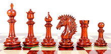 House of Chess Bud Rosewood/Boxwood Staunton Chess Pieces 4.5" Triple Weighted with Extra Queens