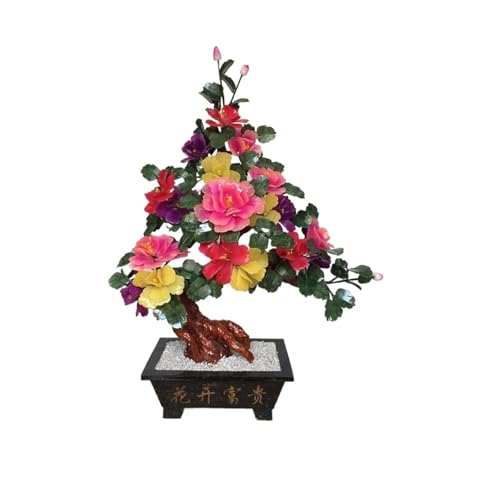 YXIANG56Q Fake Plants Artificial House Plants Chinese Handicrafts Fake Plant for Home Office Decor Desktop Display Bonsai Tree