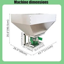 IntXanth 12V Stainless Steel ATV Broadcast Spreader Front-Mounted Electric Spreading Machine for Tractors