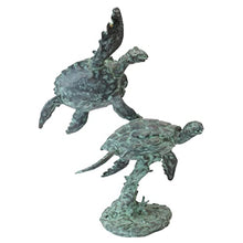 Design Toscano Sea Turtles Bronze Garden Statue Two Tone Bronze & Verdigris