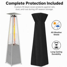 48,000 BTU Propane Patio Heater with Wheels and Cover(Brown)