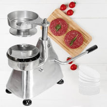 CVGfko Commercial Hamburger Press Patty Maker, 100mm/130mm/150mm Stainless Steel Heavy Duty Grill Burger Press Patty Meat Tool with 500 Pcs Patty Papers,150mm,130mm