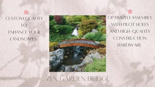 SamsGazebos Zen Japanese Style Wood Garden Bridge 6' Brown