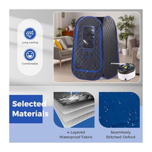 1500W 4L Portable Sauna Tent Steamer Folding Chair Set Remote Control