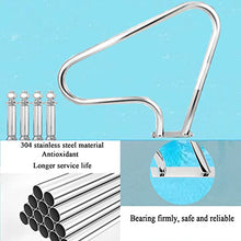 BSNANCA Pool Handrails Swimming Pool Safety Hand Rail, Stair Pool Hand Rail Rated 250Lbs Load Capacity, Pool Handrail with Screws/31 * 31 inch ()