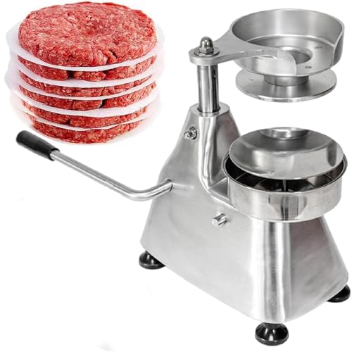 Qiokoith Hamburger Patty Maker Heavy Duty Grill Burger Press Meat Tool, Stainless Steel Duty Meat Forming Processor (150mm)