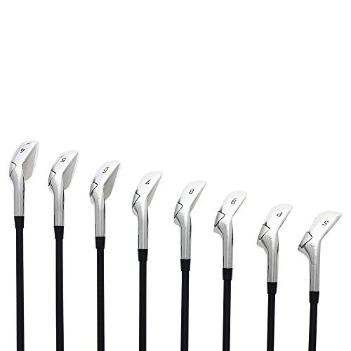 Majek K6 Iron Set Senior Men's Complete 8-Piece Iron Set Right Handed Black