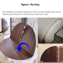MZZKFC Round Wood Folding Table Top, 4 5 6 FT Extended Foldable Tabletop Extender Waterproof, Kitchens & Banquet Halls Temporary DeskTops for Family Gathering(6.6 FT/2m)