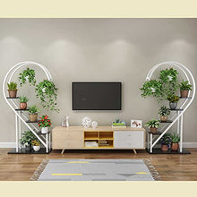 ZHOUYANB 4 Layer Plant Stand Heart-shaped Flower Pot Multifunctional With Hook For Patio Garden Balcony Living Room/g