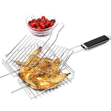 Titanium Barbecue Grill Outdoor Barbecue Net Picnic BBQ Plate Kitchen Barbecue Accessories Durable Kitchen Tool with Handle