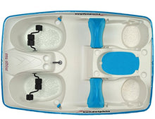 Sun Dolphin Sun Slider 5 Seat Pedal Boat with Canopy Ocean