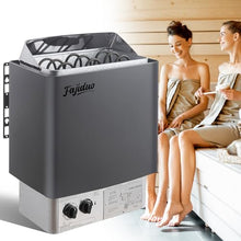 Fajiduo Sauna Heater, 4.5KW 110V Electric Sauna Stove with Bracket, Adjustable Temp & 3H Timer Dry Sauna Heater for Max 211 Cu.ft Saunas Rooms, Home Sauna, Commercial