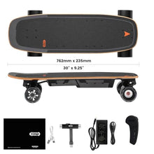 Meepo Mini Electric Skateboard with Remote, 28 MPH, 11 Mile Range, 330 lbs Max Load, Maple Cruiser Black
