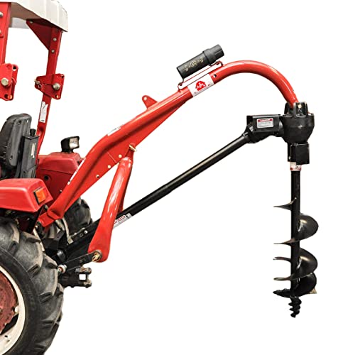Tool Tuff Pole-Star 1500 Heavy Duty 3-Point Post Hole Digger with Augers