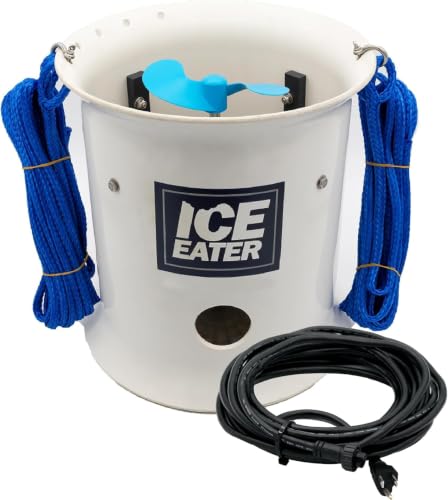 Ice Eater Submersible Pond & Lake Deicer for Boat Docks & Marinas, Winter Water Pump for Circulation & Aeration, P750 3/4 Horsepower - 100 Ft Cord 115V