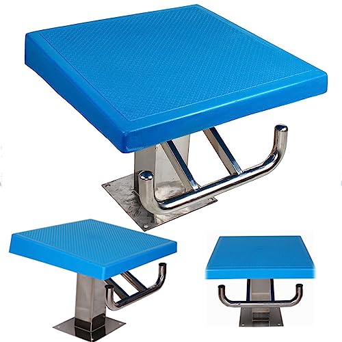 REMYSAOS Swimming Pool Diving Platform, Heavy Duty Inclined Countertop Diving Boards, Non-Slip Competition Training Stadiums Diving Platform, Stainless Steel Base