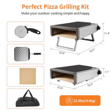 Portable Propane Gas Pizza Oven, 12 Inch with Foldable Legs, Accessory Kit