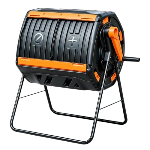 Outdoor Tumbling Compost Barrel Bin for Kitchen Organic Waste