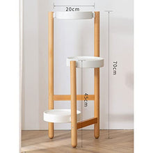 PZHANGZVH Plant Stand Indoor Bedroom Garden Flower Pot Rack Indoor Balcony Living Room Floor Type Plant Shelf Hotel Lobby Cafe Plant Stands (Color : White L) (White L )