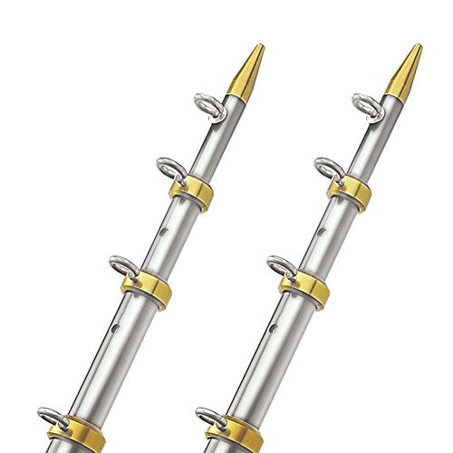 TACO Metals Taco OT-0541VEL15-HD Tele-Outrigger Gold Silver