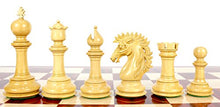 House of Chess Bud Rosewood/Boxwood Staunton Chess Pieces 4.5" Triple Weighted with Extra Queens