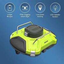 KANGJIEM Cordless Robotic Pool Cleaner, Automatic Pool Vacuum Up to 90 Mins Pool Vacuum for Above Ground/Inground Pool, Powerful Suction, Cleaning for Flat Pools Up to 550 Sq.Ft