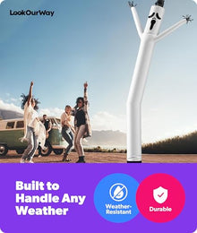 LookOurWay Halloween Air Dancers Inflatable Tube Man Set | 20ft Ghost Wacky Waving Inflatable with 12-Inch Blower | Outdoor Halloween Decorations & Halloween Blow Ups for Business or Yard Display