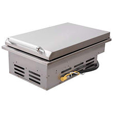 Bonfire Outdoor Kitchen Drop-In Single Side Burner with Lid for Outdoor BBQ Island, with Conversion Kit, 304 Stainless Steel, CBASSB
