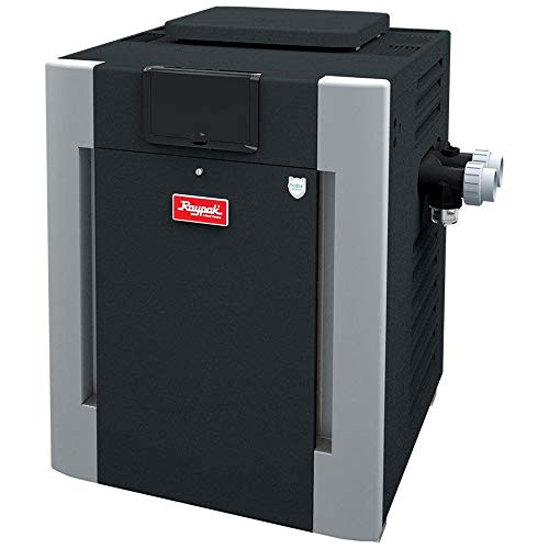 Raypak 014951 Digital Cupro-Nickel Propane 240,000 BTU Pool Heater Fashion Gray