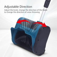Portable Snow Shovel, Rechargeable Snow Blower, Efficient Snow Removal, Snow Thrower with Adjustable Handle, for Driveway Winter Snow Removal(Two Batteries)