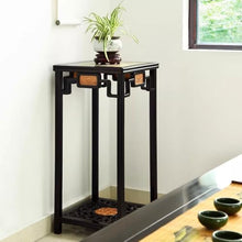 M3b6G8p1 bonsai pot stand Openwork Carving Redwood Display Rack