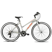 HH HILAND Hiland Hybrid Bike Shimano Drivetrain 7 Speeds 700C Wheels Silver