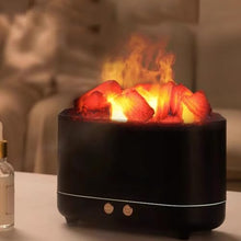 QGSAGHTY Water Vapor Fireplace 3D Atomized Fireplace, Simulated Charcoal Lamp, Home Simple Bedroom Simulated Flame Intelligent Decorative Humidifier 3D Atomized Fireplaces