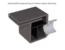 Tomaso 96" ABS Waterfall Cascading Sheer Descent Water Feature Spillway Pool Spa Wall Mount - Tan Plastic (96")