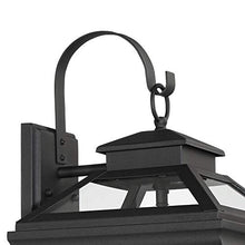 Stratton Street 22" Black Traditional Outdoor Lantern Wall Light Fixture