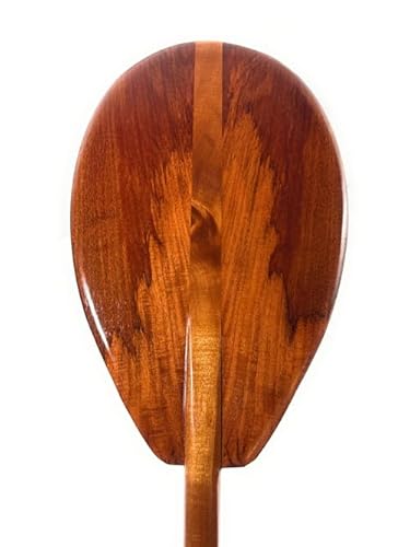 Tikimaster Comet Curly Cuban Mahogany Outrigger Paddle 51" with T-Handle