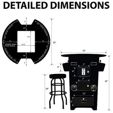 Creative Outdoor Distributor Full Size Arcade Machine 2 Player 60 Games 22" LCD Round Glass Top