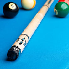 Spartan Billiards Pool Cue Stick Maple Blue Accents Multi