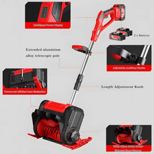 20V Cordless Snow Shovel, 12-Inch Cordless Electric Snow Blower with Adjustable Front Handle&Telescopic Pole, Snow Thrower with 2 x Battery & Quick Charger Included,3Ah×2