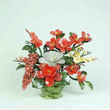 YXIANG56Q Fake Plants Fake Plants Decor,Chinese Bonsai Jade Flower Basket for Home Living Room Decoration Bonsai Tree