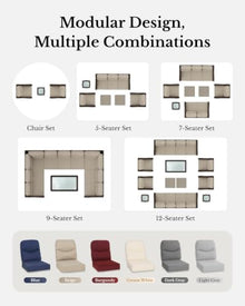 HILLGA Luxury Outdoor Swivel Rocker Patio Chairs of 2 with Side Table