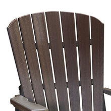 American Furniture Classics Adirondack Series 27 in. 1-Person Black HIGH Density Plastic Outdoor Glider 515BZBK-1
