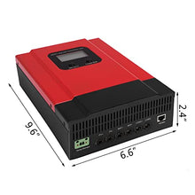 VGVGV Solar Charge Controller, 60A 40A MPPT Solar Controller 48V/36V/24V/12V Auto Back-Light LCD Max 150VDC Input Energy Saving WiFi RS485 Port, Solar Panel Controller(60A with WiFi)