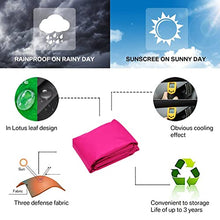 WRJAHCG Sun Shade Sail Canopy Rectangle,Sun Shades Outdoor,Waterproof Awnings for Patio,Patio Furniture Accessories for Lawn Garden Deck Backyard Outdoor Activities, Sand,Rose red,6 * 8m