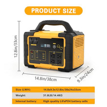 STARYLINE 1000W Portable Power Station 1024Wh LiFePO4 for Outdoor & Home