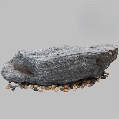 BSNRSNMFA Landscape Artificial Stone, Non-Hollow Artificial Fake Rocks, PU Garden Fake Stones, Decorative Stone Fake Stone for Outdoor(47.2 * 9.8 * 9.8in)